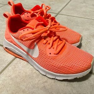 Coral Nike Air sneakers